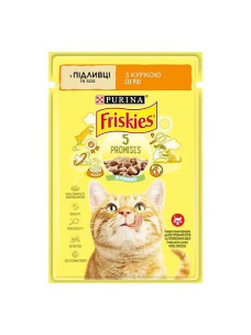 Влажный корм для кошек Friskies с курицей в подливке 85 г