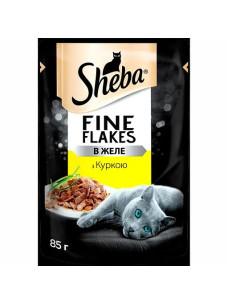 Вологий корм для котів Sheba, з куркою в желе, 85 г