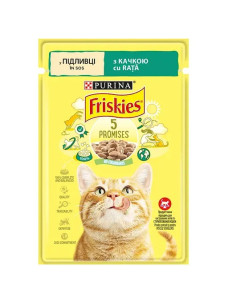 Влажный корм для кошек Friskies с уткой в подливке 85 г