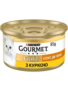 Влажный корм для кошек Gourmet Gold Соус де-люкс с курицей 85 г