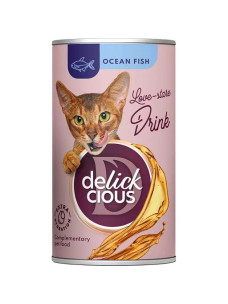 Напиток для кошек Delickcious с океанической рыбой 140 г