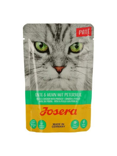 Вологий корм для котів Josera паштет качка та курка з петрушкою 85 г