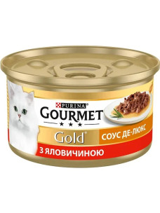 Вологий корм для котів Gourmet Шматочки в соусі з яловичиною 85 г