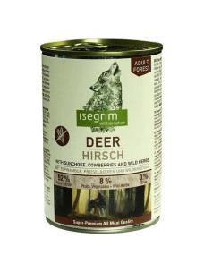 Влажный корм для взрослых собак Isegrim Adult Deer Оленина с топинамбуром, брусникой и травами 400 г