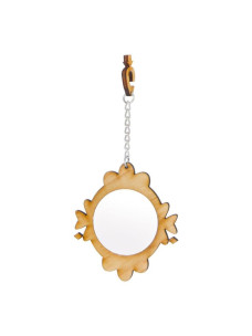 Игрушка для попугаев Лори зеркало на цепочке