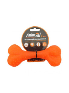 Игрушка для собак AnimAll Fun Кость 15 см оранжевая