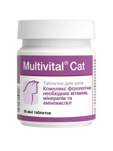 Витаминно-минеральная добавка Dolfos Multivital Cat, 90 мини таблеток