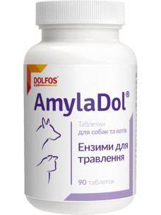 Витамины Dolfos AmylaDol 90 таблеток для кошек и собак