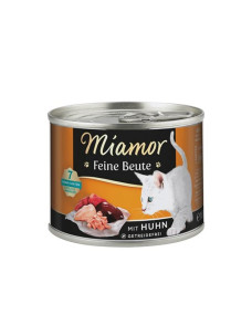 Вологий корм для котів Miamor Feine Beute mit Huhn - для дорослих котів , курка 185 г