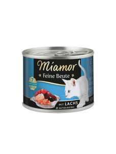 Вологий корм для котів Miamor Feine Beute mit Lachs - для дорослих котів , лосось 185 г