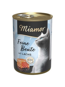 Вологий корм для котів Miamor Feine Beute mit Lachs - для дорослих котів , лосось 400 г