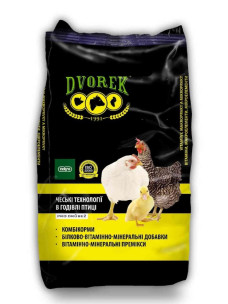 Комбикорм Dvorek (Дворек) для бройлеров финишер 36-42+ дней 10кг ПК 6-4