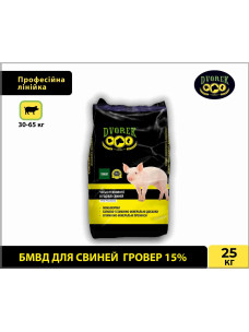 БМВД Dvorek (Дворек) 15% для свиней Гровер(30-65 кг), 25кг СК-21
