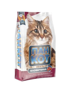 Сухой корм для кошек Пан Кот говядина 400г