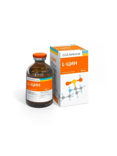 L-Цин раствор для инъекций бутафосфан и комплекс витаминов для домашних животных Biotestlab (Биотестлаб) Л-Цин 100 мл