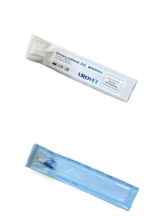 Катетер уретральный со стилетом для кошек 0,8х130 мм Уровет 21G UROVET