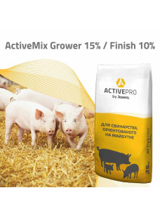 БМВД ActiveMix Grower 15%/Finish 10% концентрат, Гровер/Фініш для свиней, 25 кг (від 116 днів)