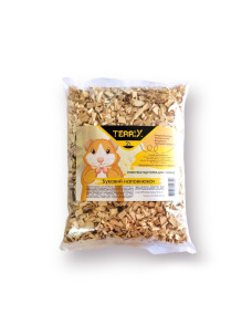 Буковый субстрат наполнитель TerriX 6х12 мм гигиеническая подстилка для грызунов, 2л