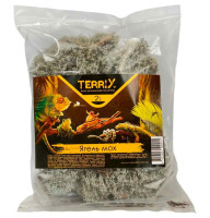 Мох Ягель для террариума для улиток Ахатин, рептилий, амфибий, пауков TerriX 2 л