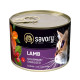 Вологий корм Savory (Сейворі) Cat Adult Sterilised Lamb з ягням для дорослих стерилізованих котів, 200 г