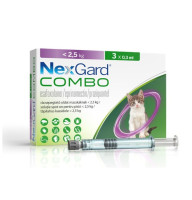 NexGard Combo (НексГард Комбо) спот-он краплі від бліх, кліщів та гельмінтів для котів і кошенят вагою до 2,5 кг Boehringer Ingelheim