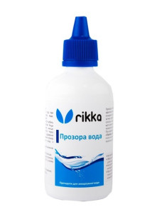 Rikka Прозрачная вода средство для быстрого устранения мутности аквариумной воды и очистки воды на химическом уровне 100 мл