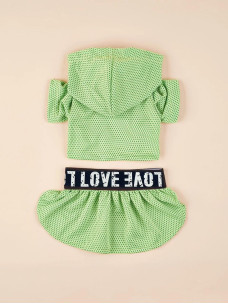 Костюм M Love кофта+спідниця зелена Д-14,5см ОГ-41см ОШ-33см