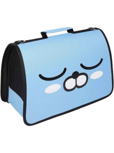 Сумка - переноска Глазки S 35х38х12х23см синяя