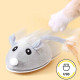 Интерактивная игрушка для кошек Magic tail, автоматическая электрическая мышь на колесах с USB зарядкой 10х7см