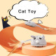 Интерактивная игрушка для кошек Magic tail, автоматическая электрическая мышь на колесах с USB зарядкой 10х7см