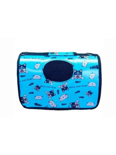 Сумка - переноска Cats and Dogs L 48х52х18х30см голубая