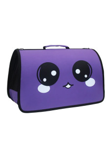 Сумка - переноска Глазки S 35х38х12х23см фиолетовая
