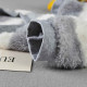 Зимняя флисовая пижама Holapet плюш полоска серо/белая L ОГ-45 Д-35см