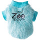 Теплий пухнастий плюшевий светр ZOO блакитний М Д-30 ОГ-42см 2,5-4кг