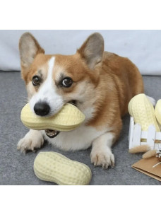 Игрушка Арахис резиновая (пищалка) 12см