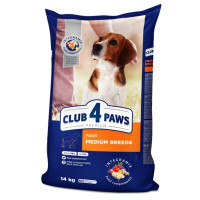 Club 4 Paws Premium Adult Medium сухой корм с курицей для собак средних пород 14 кг (Клуб 4 Лапы)