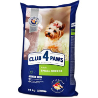 Club 4 Paws Premium Small Breeds сухой корм с куркой для взрослых собак малых пород 14 кг (Клуб 4 Лапы)