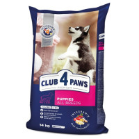 Club 4 Paws Premium Puppies сухой корм с курицей для щенков 14 кг (Клуб 4 Лапы)