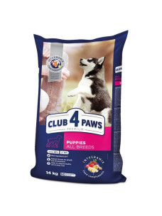Club 4 Paws Premium Puppies сухой корм с курицей для щенков 14 кг (Клуб 4 Лапы)