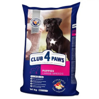Club 4 Paws Premium Pupppies Large Breeds Chicken сухой корм с курицей для щенков крупных пород 14 кг (Клуб 4 Лапы)