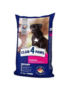 Club 4 Paws Premium Pupppies Large Breeds Chicken сухой корм с курицей для щенков крупных пород 14 кг (Клуб 4 Лапы)