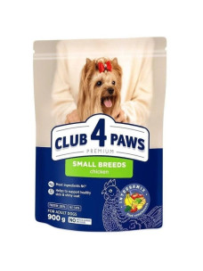 Club 4 Paws Premium Small Breeds сухой корм с курицей для собак малых пород 900г (Клуб 4 Лапы)