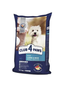 Club 4 Paws Premium Small Breeds Lamb сухой корм с ягням та рисом для собак малых пород 14 кг (Клуб 4 Лапы)