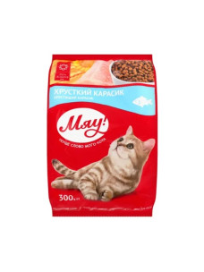 Сухой корм для кошек Мяу карась 300г