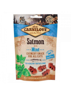 Лакомство Carnilove Cat Crunchy Snack для котів, лосось и мята, 50 г