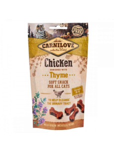 Лакомство Carnilove Cat Semi Moist Snack для кошек, курица и тимьян, 50 г