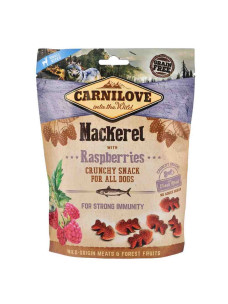 Лакомство Carnilove Crunchy Mackerel with Raspberries для собак, скумбрия и малина, 200 г