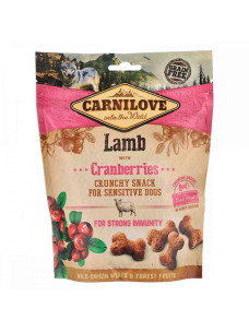 Лакомство Carnilove Crunchy Lamb with Cranberries для собак, с ягненком и клюквой, 200 г