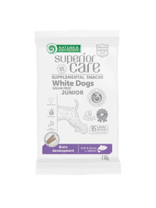 Ласощі Nature's Protection Superior Care Dogs Brain Development для юніорів всіх порід з білим забарвленням шерсті, 110 г (KIKNPSC47198)