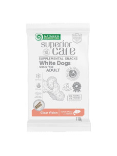 Ласощі Nature's Protection Superior Dogs Clear Vision для собак всіх порід з білим забарвленням шерсті, 110 г (KIKNPSC47201)